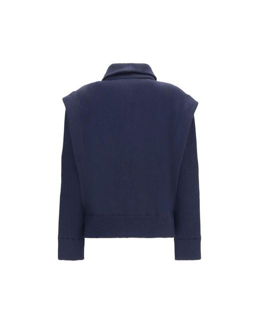 Giorgio Armani Blue Wool Oves Aries Bomber