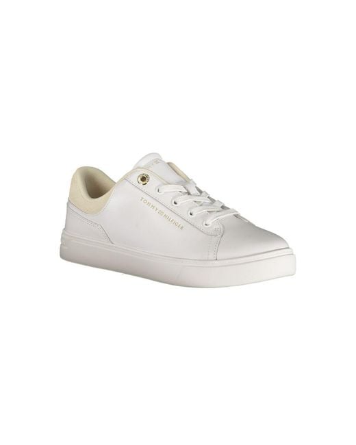 Tommy Hilfiger White Bianco Polyurethane Sneaker