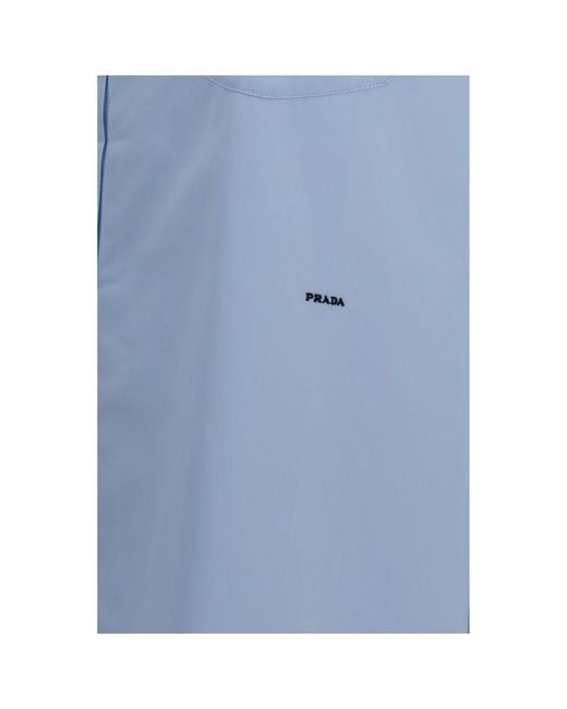 Prada Blue Cotton Shirt
