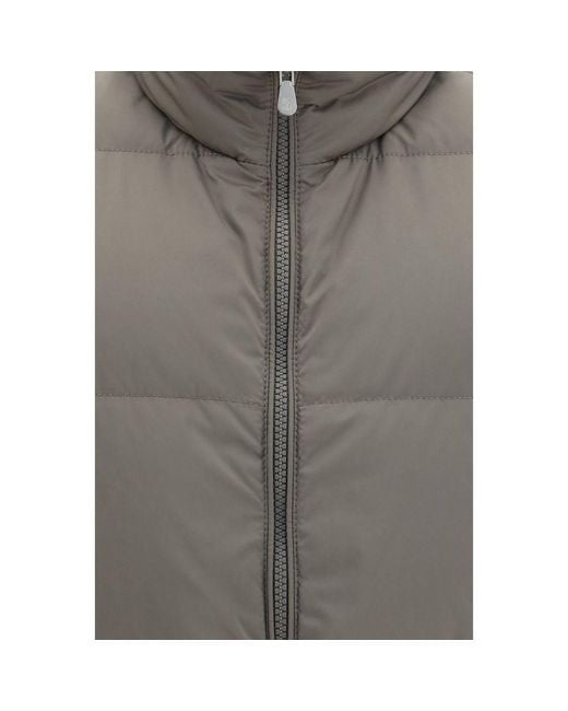 Brunello Cucinelli Gray Polyester Sleeveless Jacket for men
