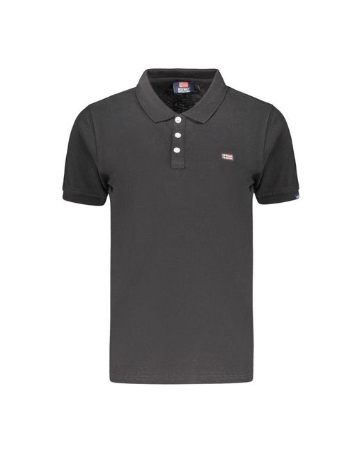Norway 1963 Black Cotton 's Polo Shirt
