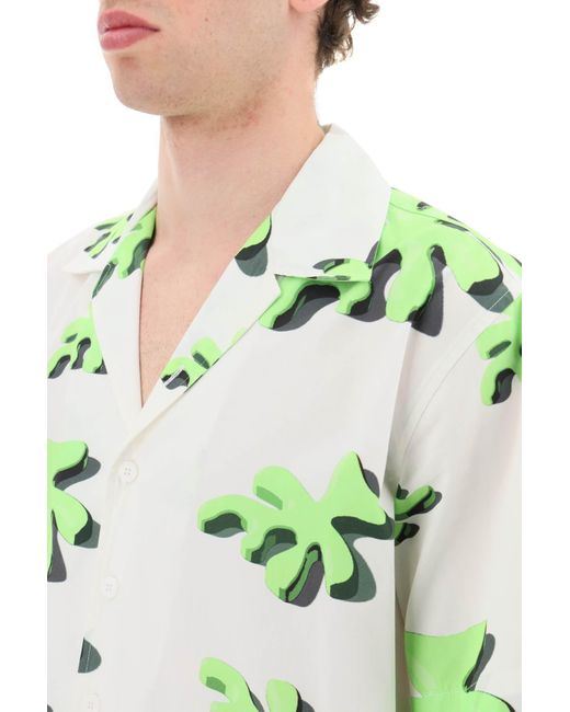 Bonsai Green Alberello Bowling Shirt for men