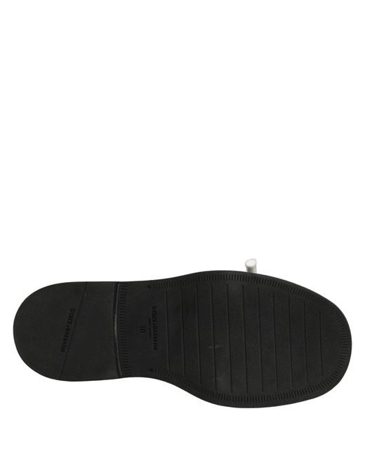 Dolce & Gabbana Black Brown Leather Slip On Flat Sandals Men Shoes for men