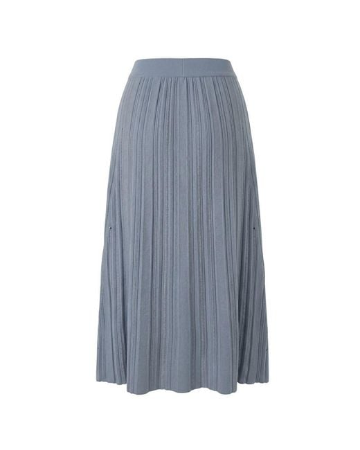 Malo Blue Grey Cotton Skirt