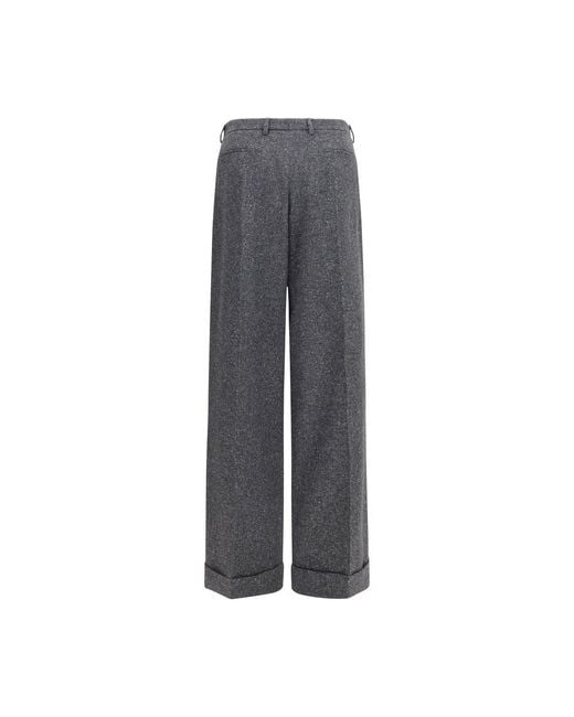Valentino Garavani Gray Wool Oves Aries Pants for men