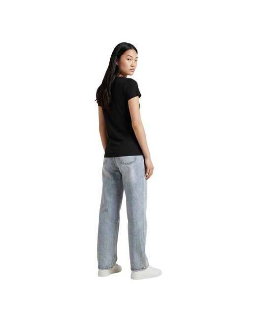 EA7 Black Elastane T-Shirt