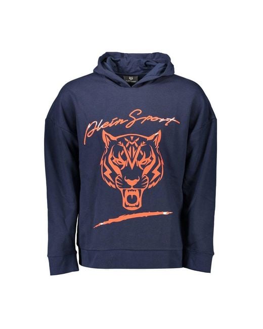 Philipp Plein Blue Cotton Sweatshirt for men