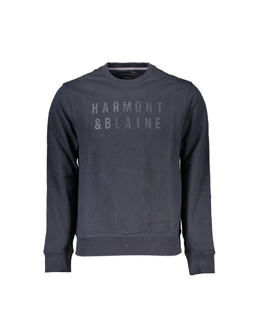 Harmont & Blaine Blue Cotton Sweater for men