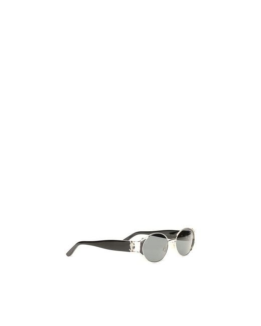 Saint Laurent Metallic Black Acetate Sunglasses