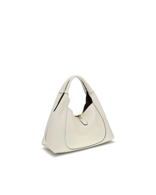 Gucci Natural White Calf Leather Bos Taurus Shoulder Bag
