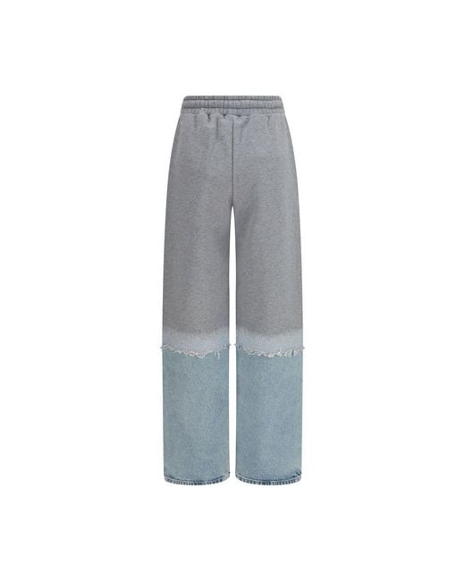 Haikure Gray Multicolor Cotton Casual Pants