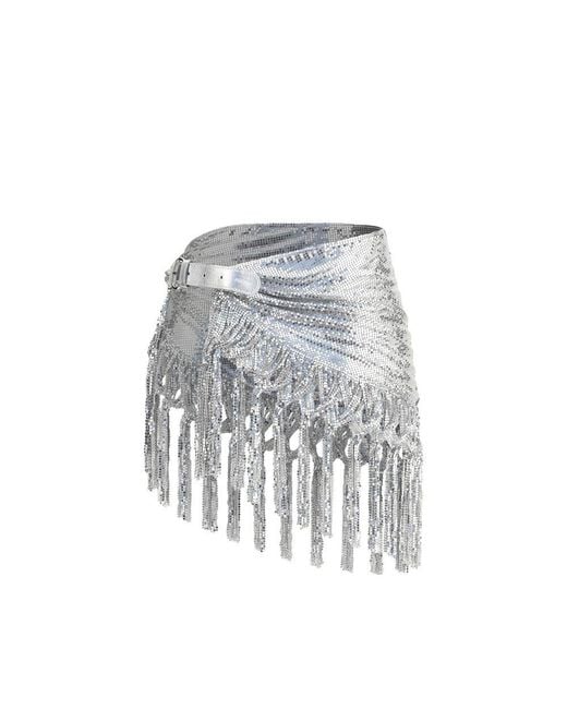 Rabanne White Silver Belt