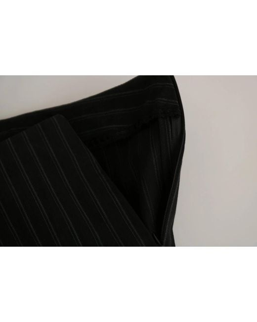 Bencivenga Black High Waist Straight Dress Trouser Pants