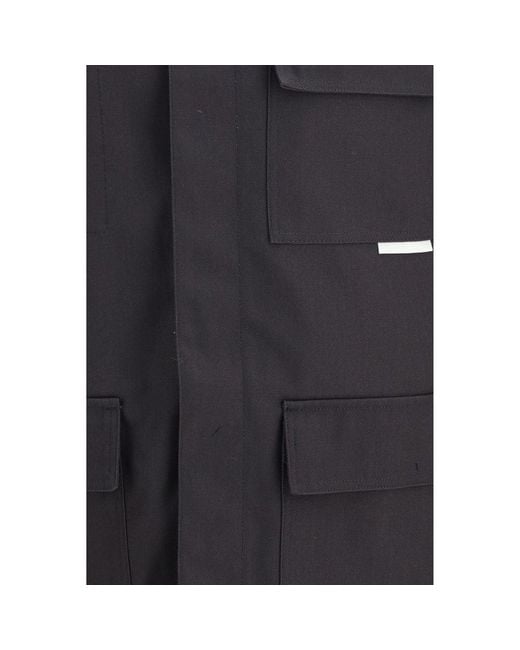 GR10K Blue Gray Cotton Coat for men