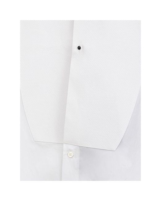 Dolce & Gabbana White Cotton Dress Shirt for men