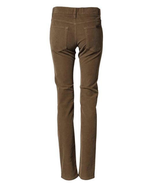 Dolce & Gabbana Gray Cotton Stretch Skinny Denim Jeans Elastane Clothing for men