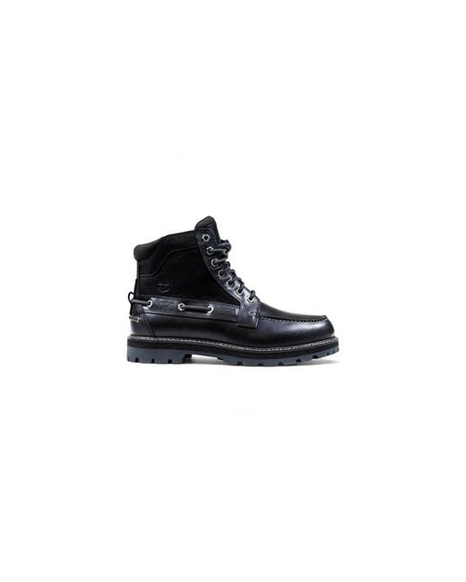 Timberland Black Lace-Up Boots for men