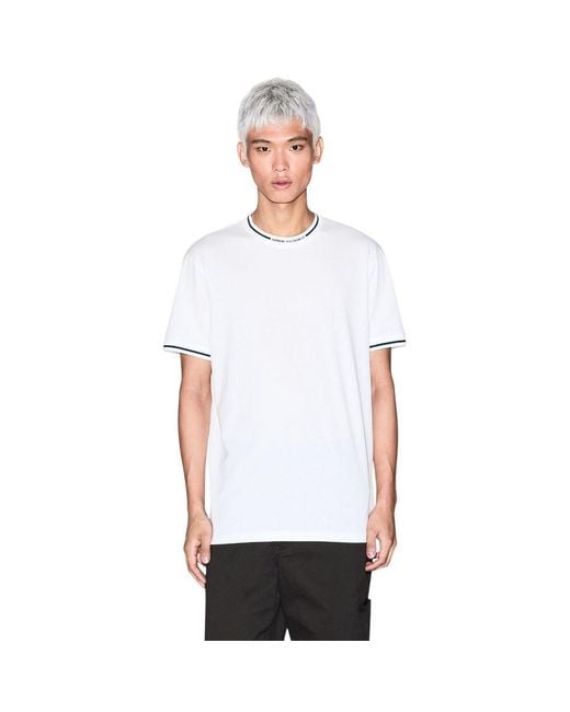ARMANI EXCHANGE White Cotton T for men