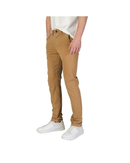 Superdry Natural Beige Cotton Jeans & Pant for men