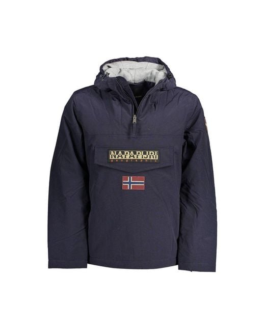 Napapijri Blue Polyamide Jacket for men