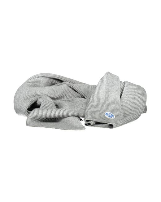 North Sails Gray Cotton Scarf for men