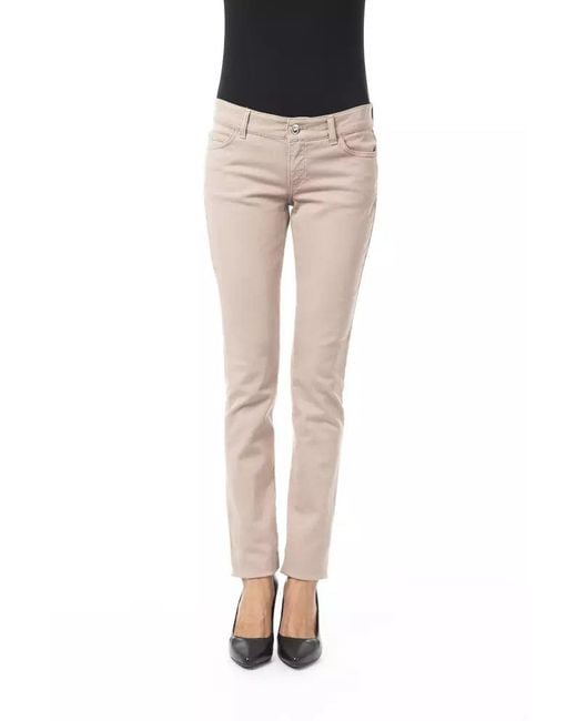Byblos Black Elegant Slim Fit Pants With Unique Chain Detail