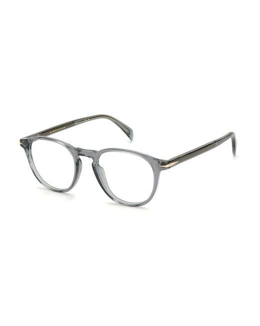 David Beckham Metallic Gray Acetate Glasses (frames) for men