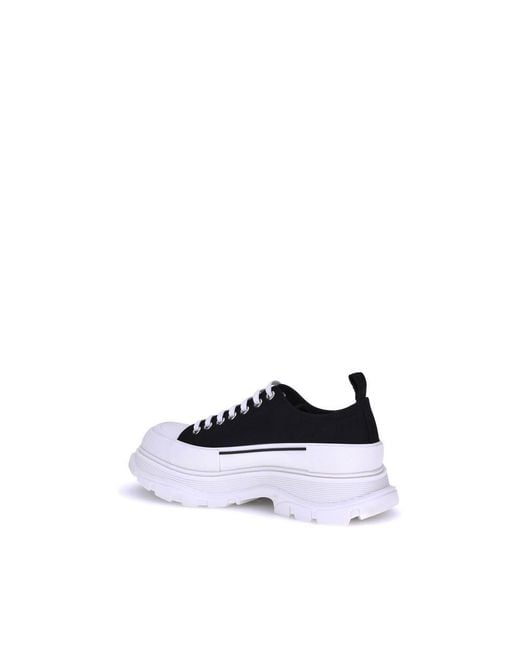 Alexander McQueen White Black Rubber Athletic Sneakers for men