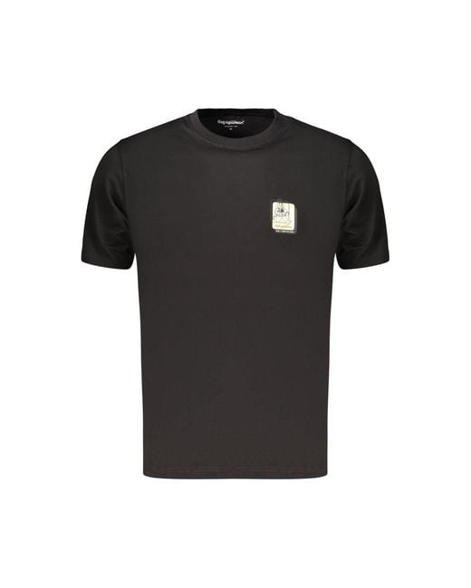 Refrigiwear Black Cotton Men's T for men