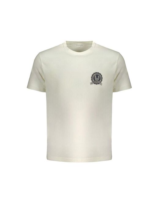 Wrangler Natural Bianco Cotton Men T for men