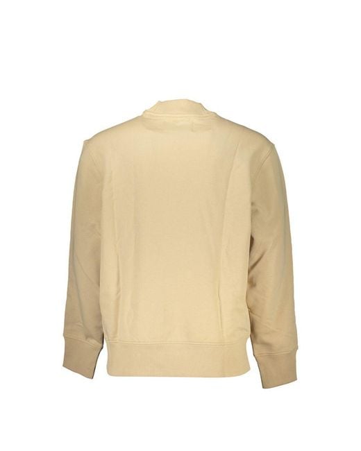 Calvin Klein Natural Crew Neck Logo Sweatshirt for men