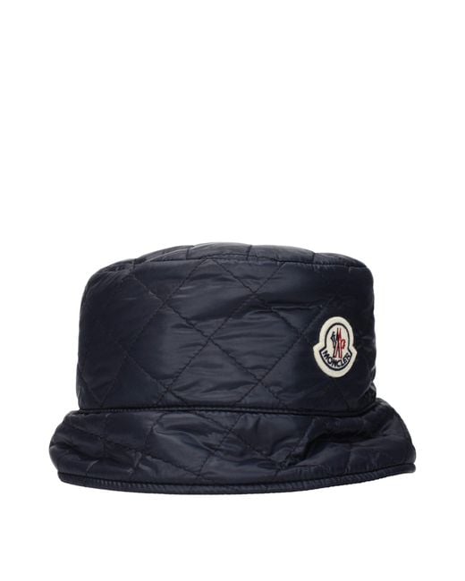 Moncler Blue Bucket Hat Cotton