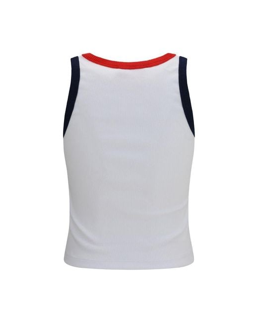 Fiorucci Gray Multicolor Cotton Tank Tops