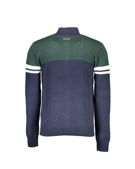 Gianmarco Venturi Blue Cotton Sweater for men