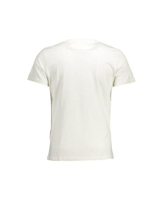La Martina White Cotton T-Shirt for men