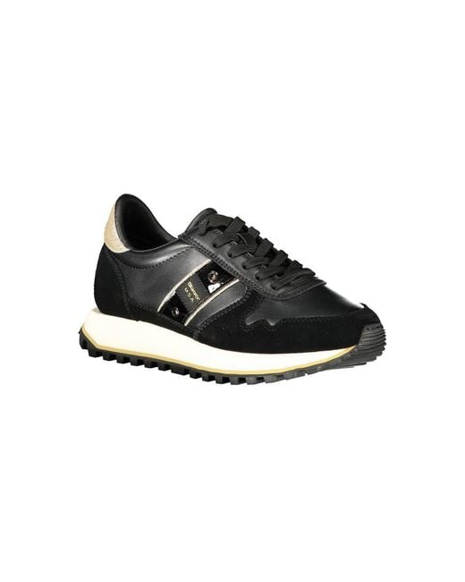 Blauer Black Leather Sneaker