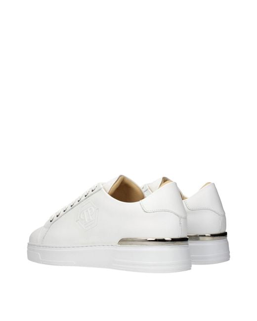 Philipp Plein White Sneakers Leather for men