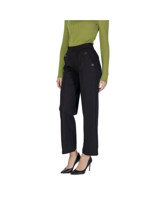 Street One Black Viscose Casual Pants