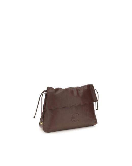 Coccinelle Brown Calf Leather Bos Taurus Shoulder Bag