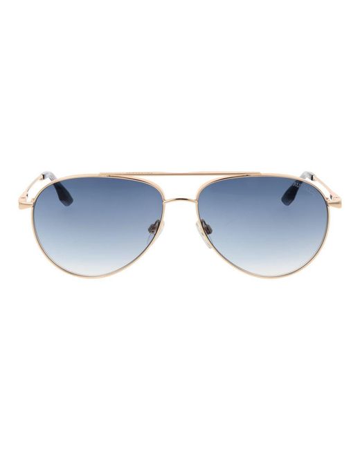 Trussardi Blue Stainless Steel Sunglasses for men