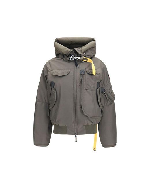 Parajumpers Gray Bicolor Polyamide Bomber