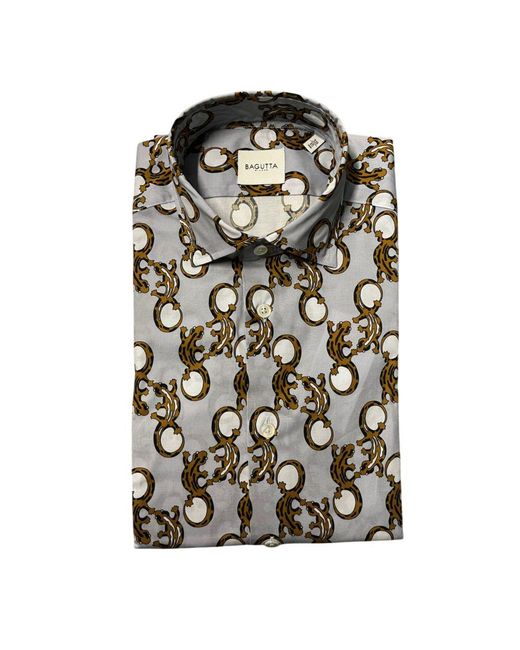 Bagutta Multicolor Cotton Men Shirt for men