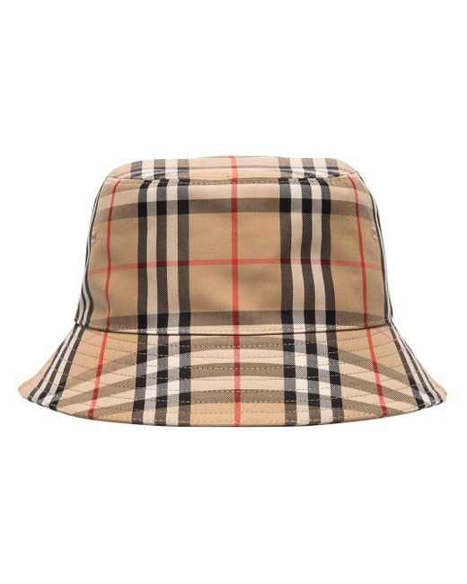 Burberry Vintage Check Bucket Hat - Brown