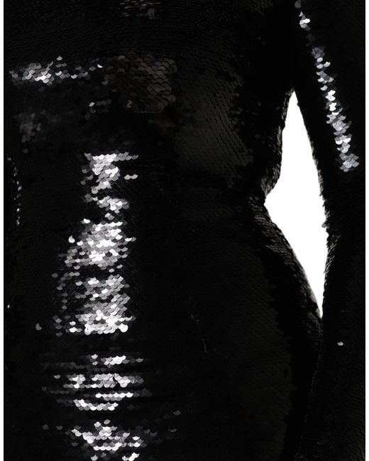 Dolce & Gabbana Black Bodycon Mermaid Sequinned Gown Dress