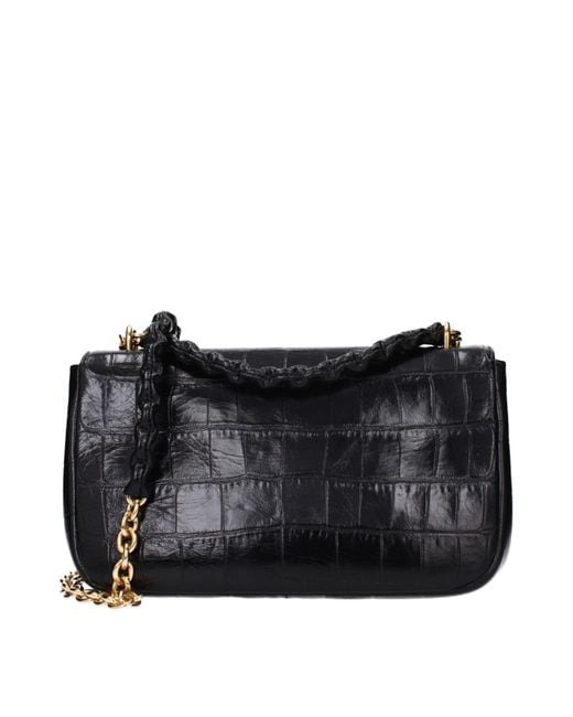 Tom Ford Black Leather Shoulder Bag