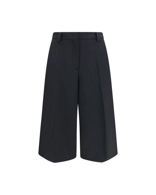 THE LATEST Blue Black Polyester Casual Pants
