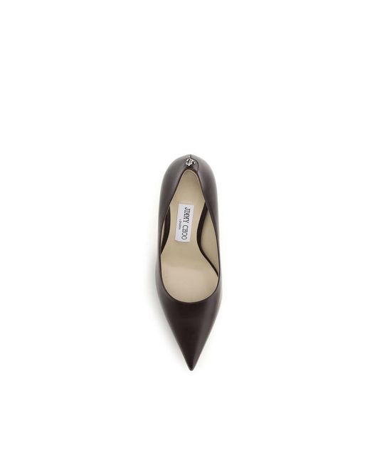 Jimmy Choo Multicolor Brown Calf Leather Bos Taurus High Heel Pumps