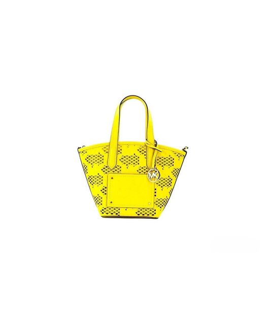 Michael Kors Yellow Kimber Small Daffodil Leather 2