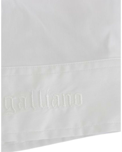John Galliano Cotton Shirt White Sig12559