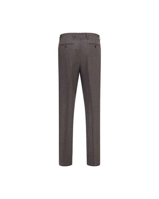 Lardini Gray Viscose Dress Pants for men